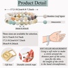 image:imageBivei Natural Crystals Gemstone Healing Stretchy Round Beaded Bracelet  8MM Semi Precious Beads Bracelet Handmade Spiritual Jewelry Gift for Women MenEnhance Positive Energy8mm Bamboo Leaf Agate  Amazonite Good Luck