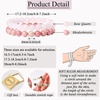 image:imageBivei Natural Crystals Gemstone Healing Stretchy Round Beaded Bracelet  8MM Semi Precious Beads Bracelet Handmade Spiritual Jewelry Gift for Women MenEnhance Positive Energy8mm Rose Quartz  Rhodochrosite Self Love
