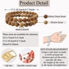 image:imageBivei Natural Crystals Gemstone Healing Stretchy Round Beaded Bracelet  8MM Semi Precious Beads Bracelet Handmade Spiritual Jewelry Gift for Women MenEnhance Positive Energy8mm Wood Grain Jasper  Picture Jasper Creativity