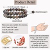image:imageBivei Natural Crystals Gemstone Healing Stretchy Round Beaded Bracelet  8MM Semi Precious Beads Bracelet Handmade Spiritual Jewelry Gift for Women MenEnhance Positive Energy8mm Dendritic Jasper Stability  Growth