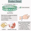 image:imageBivei Natural Crystals Gemstone Healing Stretchy Round Beaded Bracelet  8MM Semi Precious Beads Bracelet Handmade Spiritual Jewelry Gift for Women MenEnhance Positive Energy8mm Green Aventurine Growth