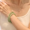 image:imageBivei Natural Crystals Gemstone Healing Stretchy Round Beaded Bracelet  8MM Semi Precious Beads Bracelet Handmade Spiritual Jewelry Gift for Women MenEnhance Positive Energy8mm Green Aventurine Growth