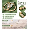 image:imageBivei Natural Crystals Gemstone Healing Stretchy Round Beaded Bracelet  8MM Semi Precious Beads Bracelet Handmade Spiritual Jewelry Gift for Women MenEnhance Positive Energy8mm Citrine  Coral Jade Wealth