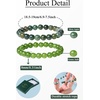 image:imageBivei Natural Crystals Gemstone Healing Stretchy Round Beaded Bracelet  8MM Semi Precious Beads Bracelet Handmade Spiritual Jewelry Gift for Women MenEnhance Positive Energy8mm Moss Agate  Green Jade Wisdom