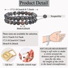 image:imageBivei Natural Crystals Gemstone Healing Stretchy Round Beaded Bracelet  8MM Semi Precious Beads Bracelet Handmade Spiritual Jewelry Gift for Women MenEnhance Positive Energy8mm Yooperlite Inspiration  clarity