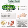 image:imageBivei Natural Crystals Gemstone Healing Stretchy Round Beaded Bracelet  8MM Semi Precious Beads Bracelet Handmade Spiritual Jewelry Gift for Women MenEnhance Positive Energy8mm Moss Agate  Green Jade Wisdom