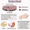 image:imageBivei Natural Crystals Gemstone Healing Stretchy Round Beaded Bracelet  8MM Semi Precious Beads Bracelet Handmade Spiritual Jewelry Gift for Women MenEnhance Positive Energy8mm Rhodochrosite  Rhodonite Love  Compassion