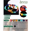 image:imageBivei Natural Crystals Gemstone Healing Stretchy Round Beaded Bracelet  8MM Semi Precious Beads Bracelet Handmade Spiritual Jewelry Gift for Women MenEnhance Positive Energy8mm Chakra Bracelet Inner Balance