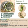 image:imageBivei Natural Crystals Gemstone Healing Stretchy Round Beaded Bracelet  8MM Semi Precious Beads Bracelet Handmade Spiritual Jewelry Gift for Women MenEnhance Positive Energy8mm Opal fosters  Serpentine Growth  Prosperity