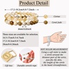 image:imageBivei Natural Crystals Gemstone Healing Stretchy Round Beaded Bracelet  8MM Semi Precious Beads Bracelet Handmade Spiritual Jewelry Gift for Women MenEnhance Positive Energy8mm Citrine  Coral Jade Wealth