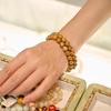 image:imageBivei Natural Crystals Gemstone Healing Stretchy Round Beaded Bracelet  8MM Semi Precious Beads Bracelet Handmade Spiritual Jewelry Gift for Women MenEnhance Positive Energy8mm Wood Grain Jasper Stability  Strength