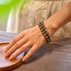 image:imageBivei Natural Crystals Gemstone Healing Stretchy Round Beaded Bracelet  8MM Semi Precious Beads Bracelet Handmade Spiritual Jewelry Gift for Women MenEnhance Positive Energy8mm Yooperlite Inspiration  clarity