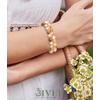 image:imageBivei Natural Crystals Gemstone Healing Stretchy Round Beaded Bracelet  8MM Semi Precious Beads Bracelet Handmade Spiritual Jewelry Gift for Women MenEnhance Positive Energy8mm Citrine  Coral Jade Wealth