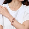 image:imageBivei Natural Crystals Gemstone Healing Stretchy Round Beaded Bracelet  8MM Semi Precious Beads Bracelet Handmade Spiritual Jewelry Gift for Women MenEnhance Positive Energy8mm Red Vein Jasper  Plum Blossom Jade Good Luck  Opportunities