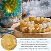 image:imageBivei Natural Crystals Gemstone Healing Stretchy Round Beaded Bracelet  8MM Semi Precious Beads Bracelet Handmade Spiritual Jewelry Gift for Women MenEnhance Positive Energy8mm Yellow Jade Confidence  Optimism