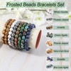 image:imageBivei Natural Crystals Gemstone Healing Stretchy Round Beaded Bracelet  8MM Semi Precious Beads Bracelet Handmade Spiritual Jewelry Gift for Women MenEnhance Positive Energy8mm Wood Grain Jasper  Picture Jasper Creativity