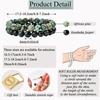 image:imageBivei Natural Crystals Gemstone Healing Stretchy Round Beaded Bracelet  8MM Semi Precious Beads Bracelet Handmade Spiritual Jewelry Gift for Women MenEnhance Positive EnergyAfrican Turquoise  Kambaba JasperPeace  Prosperity