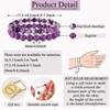 image:imageBivei Natural Crystals Gemstone Healing Stretchy Round Beaded Bracelet  8MM Semi Precious Beads Bracelet Handmade Spiritual Jewelry Gift for Women MenEnhance Positive Energy8mm DogTooth Amethyst  Sugilite Love  Happiness