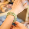 image:imageBivei Natural Crystals Gemstone Healing Stretchy Round Beaded Bracelet  8MM Semi Precious Beads Bracelet Handmade Spiritual Jewelry Gift for Women MenEnhance Positive Energy8mm Green Aventurine Growth