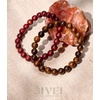 image:imageBivei Natural Crystals Gemstone Healing Stretchy Round Beaded Bracelet  8MM Semi Precious Beads Bracelet Handmade Spiritual Jewelry Gift for Women MenEnhance Positive Energy8mm Tiger Skin Wood  Rosewood Prayer Beads