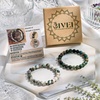 image:imageBivei Natural Crystals Gemstone Healing Stretchy Round Beaded Bracelet  8MM Semi Precious Beads Bracelet Handmade Spiritual Jewelry Gift for Women MenEnhance Positive Energy8mm Tree Agate  India Agate Strength  Harmony