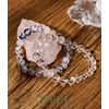 image:imageBivei Natural Crystals Gemstone Healing Stretchy Round Beaded Bracelet  8MM Semi Precious Beads Bracelet Handmade Spiritual Jewelry Gift for Women MenEnhance Positive Energy8mm Clear Quartz  Dragon Vein Agate Master Healer