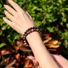 image:imageBivei Natural Crystals Gemstone Healing Stretchy Round Beaded Bracelet  8MM Semi Precious Beads Bracelet Handmade Spiritual Jewelry Gift for Women MenEnhance Positive Energy8mm Garnet  Rhodonite Passion  Love