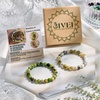 image:imageBivei Natural Crystals Gemstone Healing Stretchy Round Beaded Bracelet  8MM Semi Precious Beads Bracelet Handmade Spiritual Jewelry Gift for Women MenEnhance Positive Energy8mm Opal fosters  Serpentine Growth  Prosperity