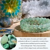 image:imageBivei Natural Crystals Gemstone Healing Stretchy Round Beaded Bracelet  8MM Semi Precious Beads Bracelet Handmade Spiritual Jewelry Gift for Women MenEnhance Positive Energy8mm Green Aventurine Growth