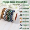 image:imageBivei Natural Crystals Gemstone Healing Stretchy Round Beaded Bracelet  8MM Semi Precious Beads Bracelet Handmade Spiritual Jewelry Gift for Women MenEnhance Positive Energy8mm Wood Grain Jasper  Picture Jasper Creativity
