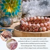 image:imageBivei Natural Crystals Gemstone Healing Stretchy Round Beaded Bracelet  8MM Semi Precious Beads Bracelet Handmade Spiritual Jewelry Gift for Women MenEnhance Positive Energy8mm Red Vein Jasper  Plum Blossom Jade Good Luck  Opportunities