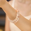 image:imageBivei Natural Crystals Gemstone Healing Stretchy Round Beaded Bracelet  8MM Semi Precious Beads Bracelet Handmade Spiritual Jewelry Gift for Women MenEnhance Positive Energy8mm Pink Aventurine Balance  Harmony