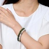 image:imageBivei Natural Crystals Gemstone Healing Stretchy Round Beaded Bracelet  8MM Semi Precious Beads Bracelet Handmade Spiritual Jewelry Gift for Women MenEnhance Positive Energy8mm Taiwan Jade  Peace Jade Growth  Balance