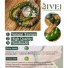 image:imageBivei Natural Crystals Gemstone Healing Stretchy Round Beaded Bracelet  8MM Semi Precious Beads Bracelet Handmade Spiritual Jewelry Gift for Women MenEnhance Positive Energy8mm Moss Agate  Green Jade Wisdom