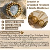 image:imageBivei Natural Crystals Gemstone Healing Stretchy Round Beaded Bracelet  8MM Semi Precious Beads Bracelet Handmade Spiritual Jewelry Gift for Women MenEnhance Positive Energy8mm Wood Grain Jasper Stability  Strength