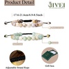 image:imageBivei Natural Gemstone Semi Precious Crystals Handmade Stretchy Round Beads Bracelet Enhance Positive EnergyAdjustable Bamboo Leaf Agate amp AmazoniteGood Luck Adjustable6985