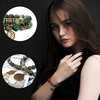image:imageBivei Natural Semi Precious Gemstone beads bracelet for women  Life Tree and Leaf Charm Energy Reiki Crystal Stretch BraceletsAfrican Turquoise Bracelet Set