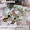 image:imageBivei Natural Semi Precious Gemstone beads bracelet for women  Life Tree and Leaf Charm Energy Reiki Crystal Stretch BraceletsAventurine Bracelet Set