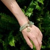 image:imageBivei Natural Semi Precious Gemstone beads bracelet for women  Life Tree and Leaf Charm Energy Reiki Crystal Stretch BraceletsAventurine Bracelet Set