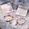 image:imageBivei Natural Semi Precious Gemstone beads bracelet for women  Life Tree and Leaf Charm Energy Reiki Crystal Stretch BraceletsBamboo Leaf Agate Bracelet Set
