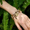 image:imageBivei Natural Semi Precious Gemstone beads bracelet for women  Life Tree and Leaf Charm Energy Reiki Crystal Stretch BraceletsCoral Jade Bracelet Set
