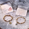image:imageBivei Natural Semi Precious Gemstone beads bracelet for women  Life Tree and Leaf Charm Energy Reiki Crystal Stretch BraceletsCoral Jade Bracelet Set