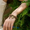 image:imageBivei Natural Semi Precious Gemstone beads bracelet for women  Life Tree and Leaf Charm Energy Reiki Crystal Stretch BraceletsDendritic Jasper Bracelet Set
