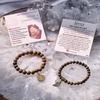 image:imageBivei Natural Semi Precious Gemstone beads bracelet for women  Life Tree and Leaf Charm Energy Reiki Crystal Stretch BraceletsDendritic Jasper Bracelet Set