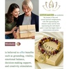 image:imageBivei Natural Semi Precious Gemstone beads bracelet for women  Life Tree and Leaf Charm Energy Reiki Crystal Stretch BraceletsLotus OM  Mookaite Jasper Bracelet Set