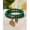 image:imageBivei Natural Semi Precious Gemstone beads bracelet for women  Life Tree and Leaf Charm Energy Reiki Crystal Stretch BraceletsMalachite Bracelet Set