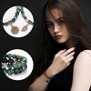 image:imageBivei Natural Semi Precious Gemstone beads bracelet for women  Life Tree and Leaf Charm Energy Reiki Crystal Stretch BraceletsMoss Agate Bracelet Set