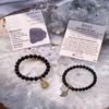 image:imageBivei Natural Semi Precious Gemstone beads bracelet for women  Life Tree and Leaf Charm Energy Reiki Crystal Stretch BraceletsOnyx Bracelet Set