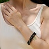 image:imageBivei Natural Semi Precious Gemstone beads bracelet for women  Life Tree and Leaf Charm Energy Reiki Crystal Stretch BraceletsOnyx Bracelet Set