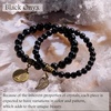 image:imageBivei Natural Semi Precious Gemstone beads bracelet for women  Life Tree and Leaf Charm Energy Reiki Crystal Stretch BraceletsOnyx Bracelet Set